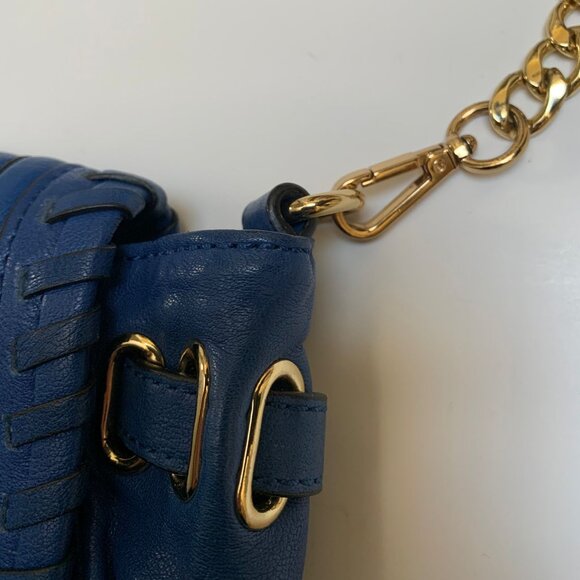 Joelle Hawkens Cobalt Blue Leather Crossbody Bag - Picture 4 of 6